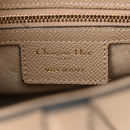 Christian Dior Grained Calfskin Saddle Bag With Strap Warm Taupe 6 of 13