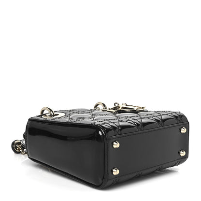 Christian Dior Patent Cannage Mini Lady Dior Black 4 of 10