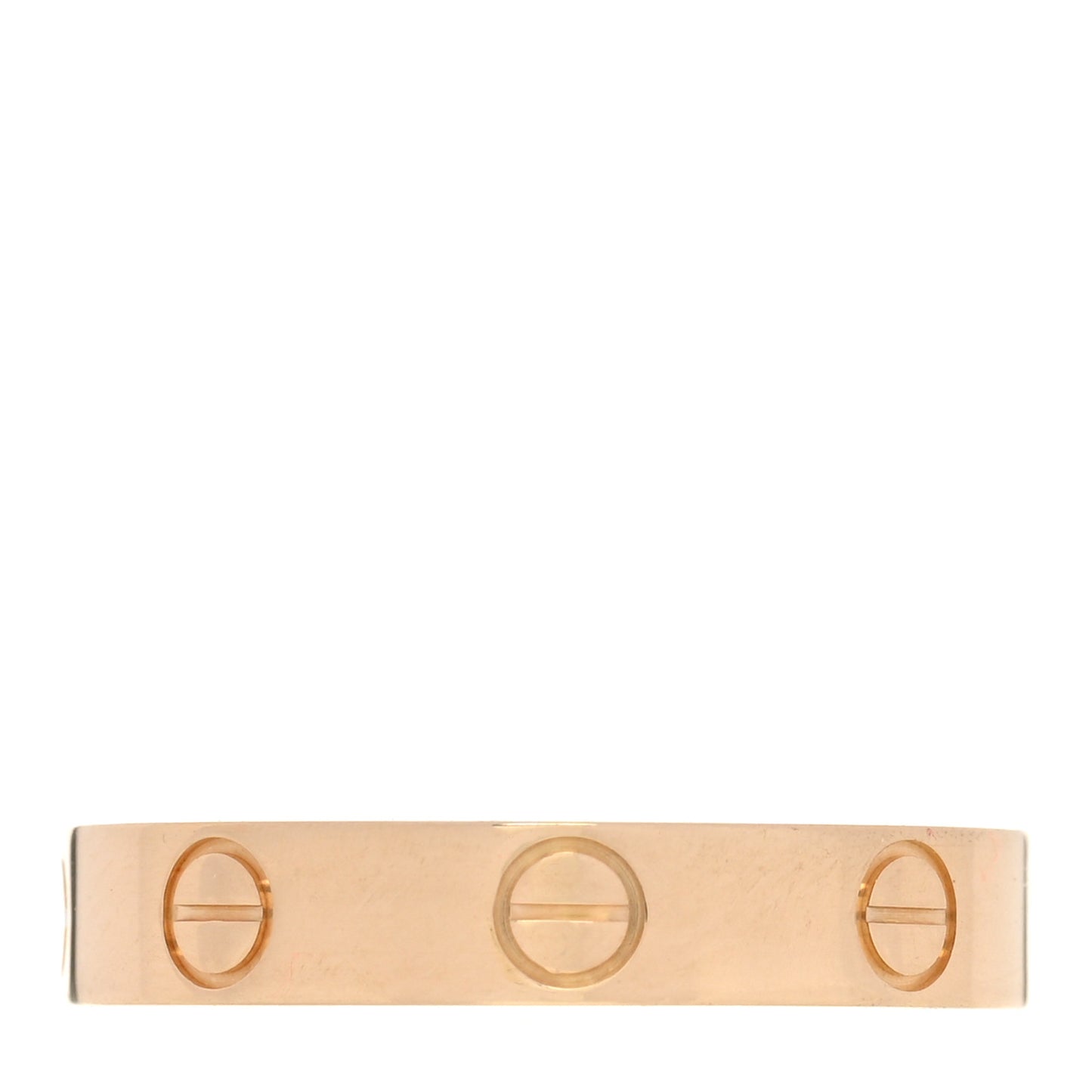 18K Yellow Gold 3.5mm LOVE Wedding Band Ring 52 6