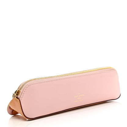 Louis Vuitton Damier Azur Elizabeth Pencil Pouch Rose Ballerine 3 of 9