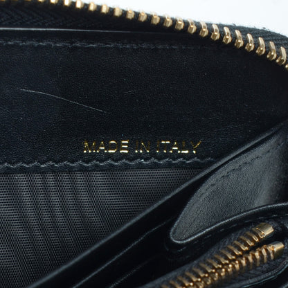 Valentino Garavani Calfskin Rockstud Zip Around Wallet Black 8 of 9