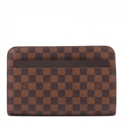 Louis Vuitton Damier Ebene Pochette Saint Louis Clutch 1 of 8
