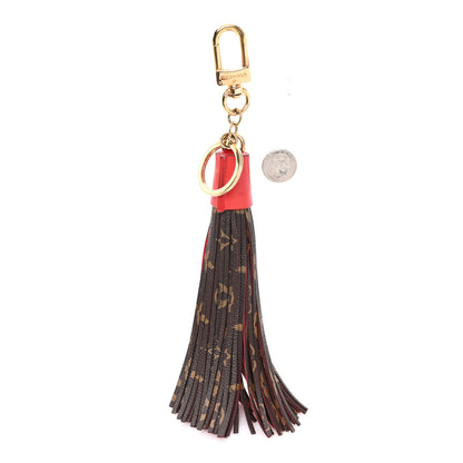 Louis Vuitton Monogram Tassel Bag Charm Red 2 of 4