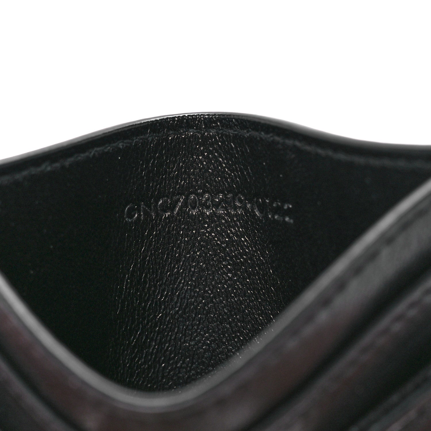 Saint Laurent Lambskin Quilted Monogram Gaby Card Case Black 7 of 12