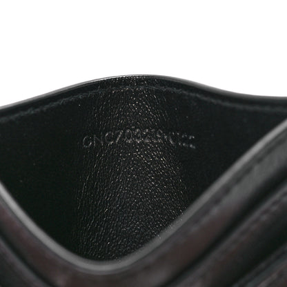 Saint Laurent Lambskin Quilted Monogram Gaby Card Case Black 7 of 12