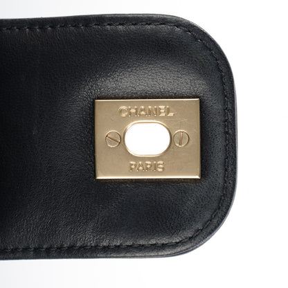 Chanel Lambskin Horizontal Quilted Medium Double Flap Black 5 of 8
