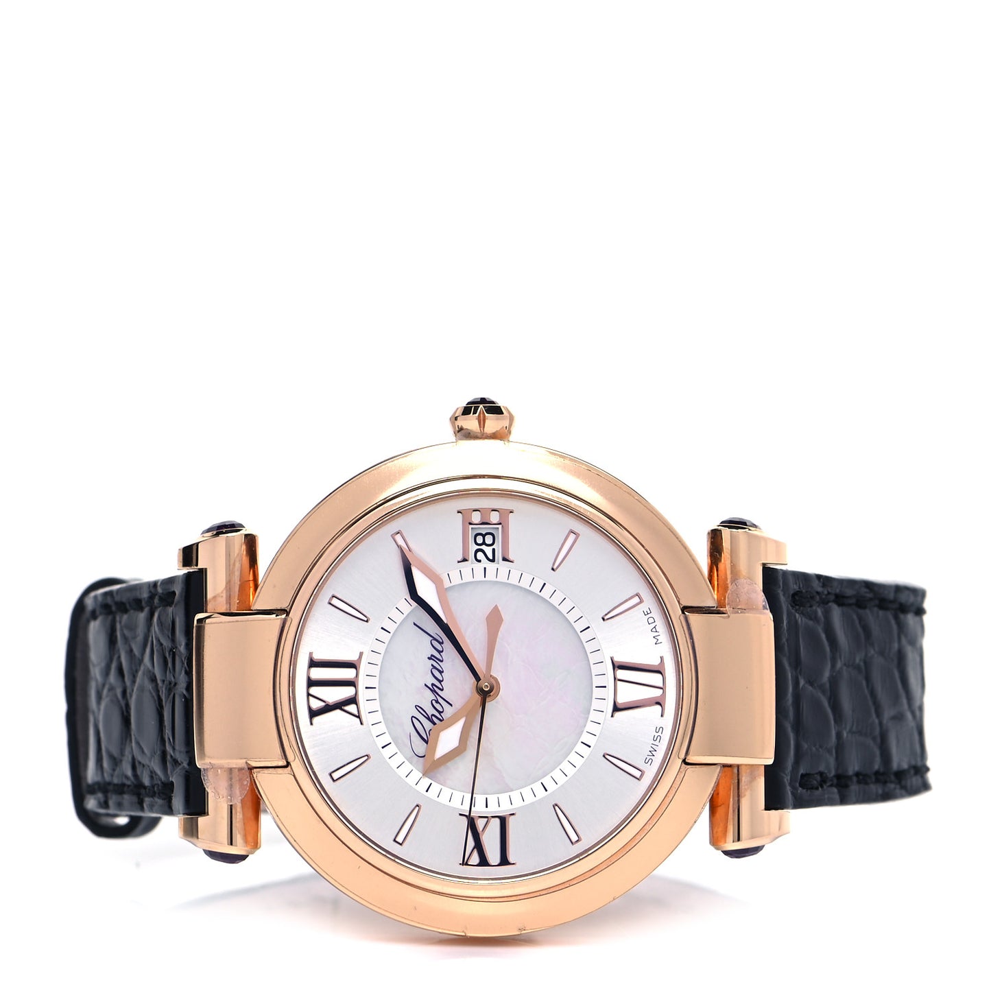 18K Rose Gold Alligator Mother of Pearl 36mm Imperiale Automatic Watch