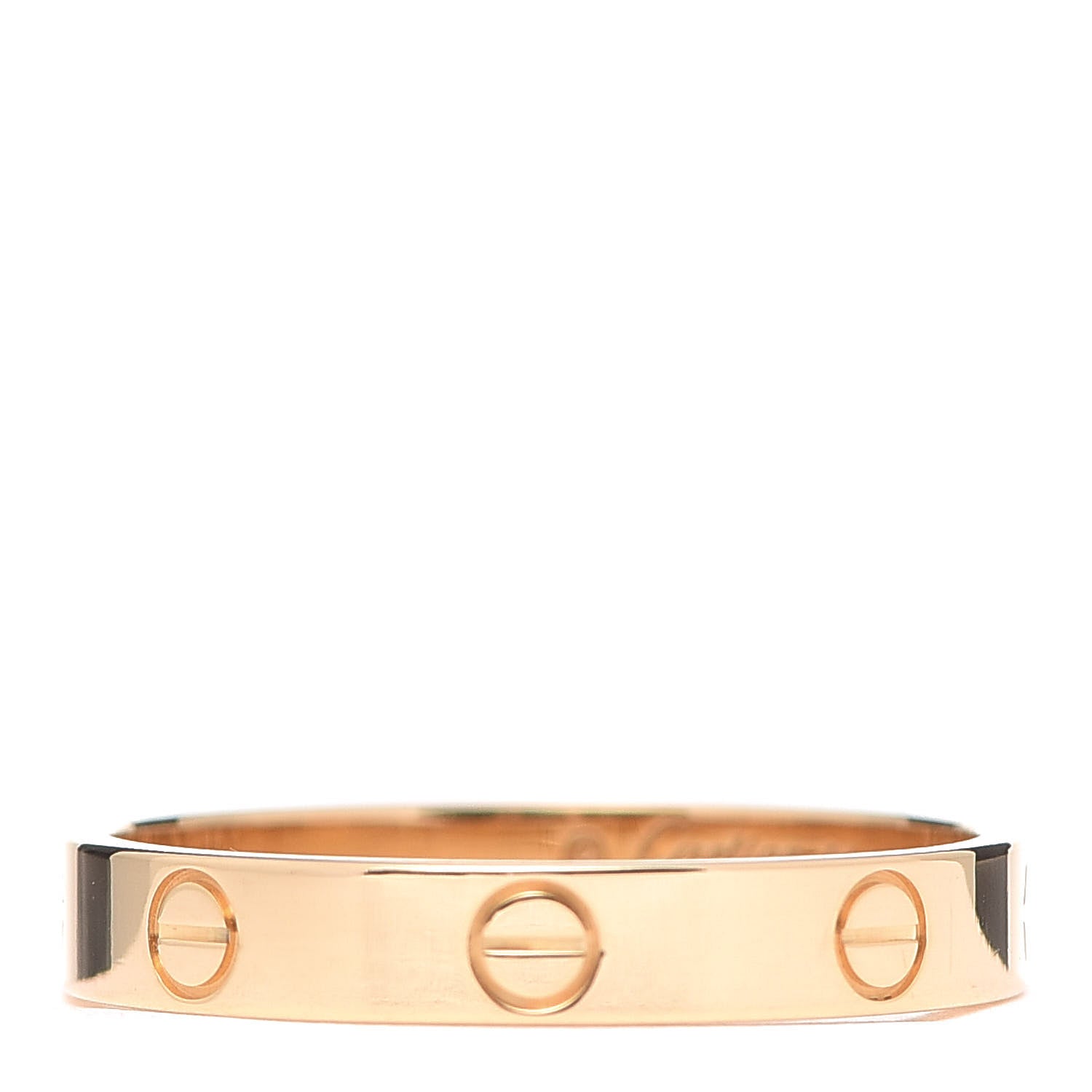 Cartier 18K Yellow Gold 3.5mm LOVE Wedding Band Ring 61 9.5 1 of 5