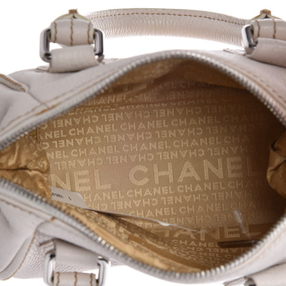 Chanel Calfskin Small Tassel Bowler White 5 of 16