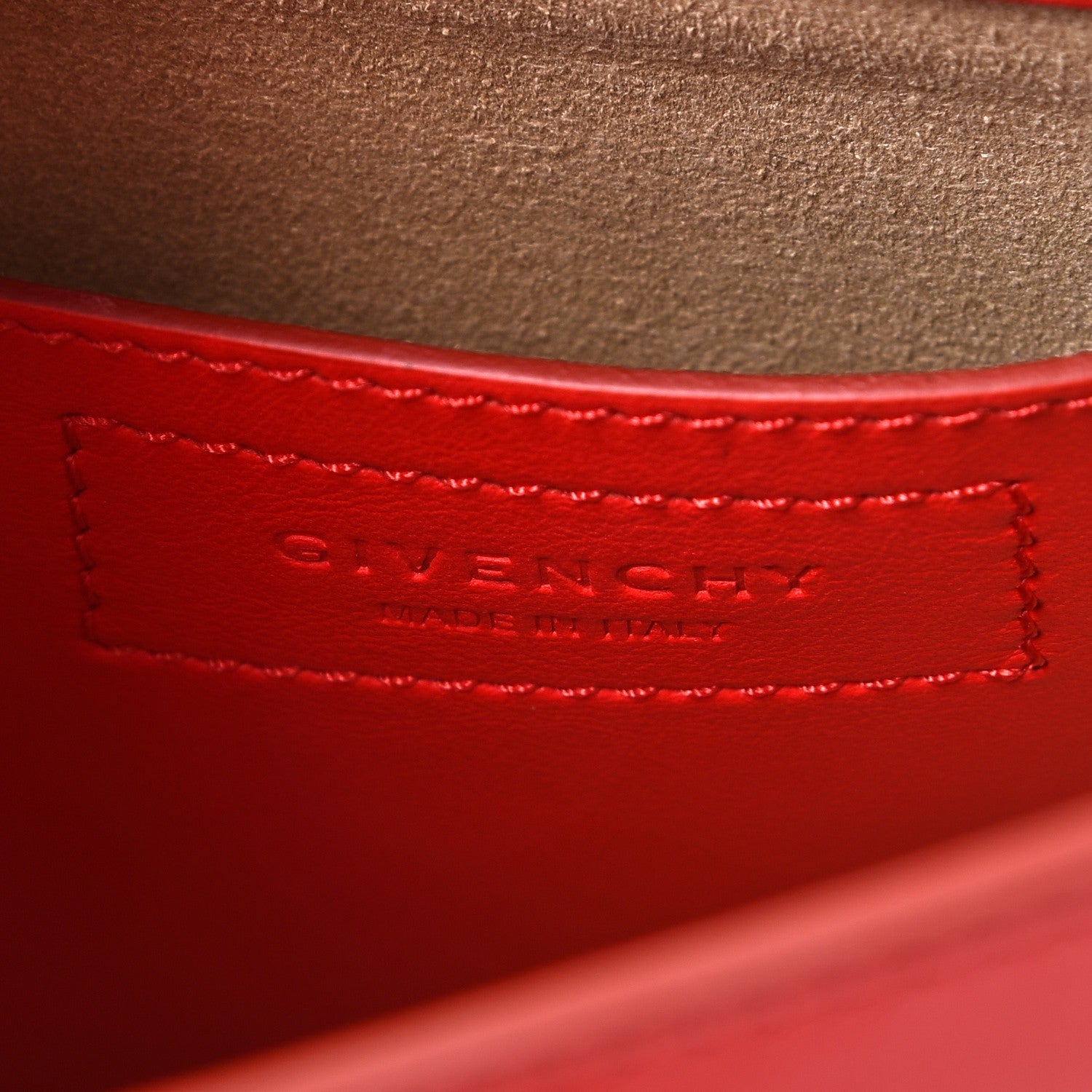 Givenchy Calfskin Mini Infinity Saddle Bag Medium Red 6 of 7