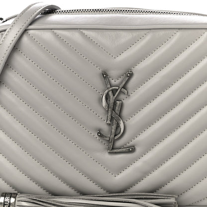Saint Laurent Calfskin Matelasse Monogram Lou Camera Bag Granite 7 of 10