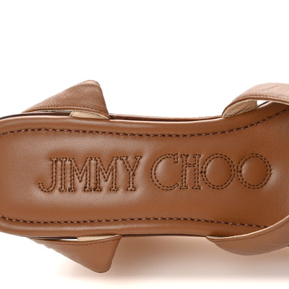 Jimmy Choo Calfskin Cork Athenia 110 Wedge Sandals 40 Cuoio 8 of 9