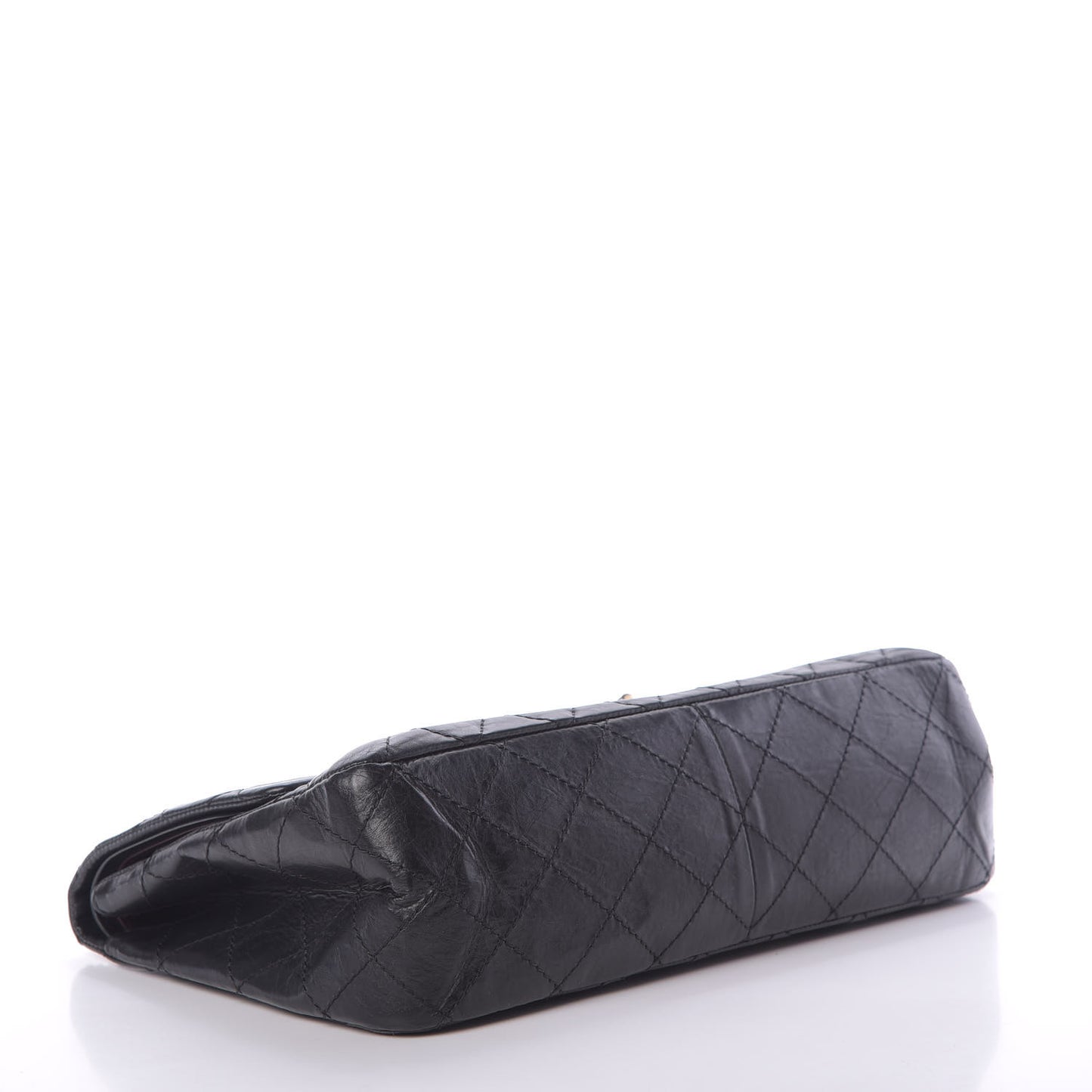 Aged Calfskin Quilted 2.55 Reissue 227 Flap Black