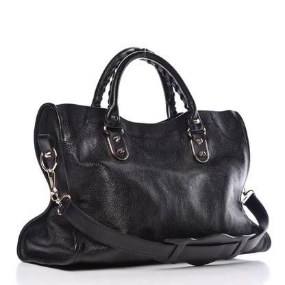 Balenciaga Chevre Gold Metallic Edge Hardware City Black 3 of 9