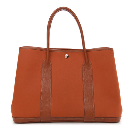 Hermes Toile Buffle Garden Party 36 Potiron 1 of 9