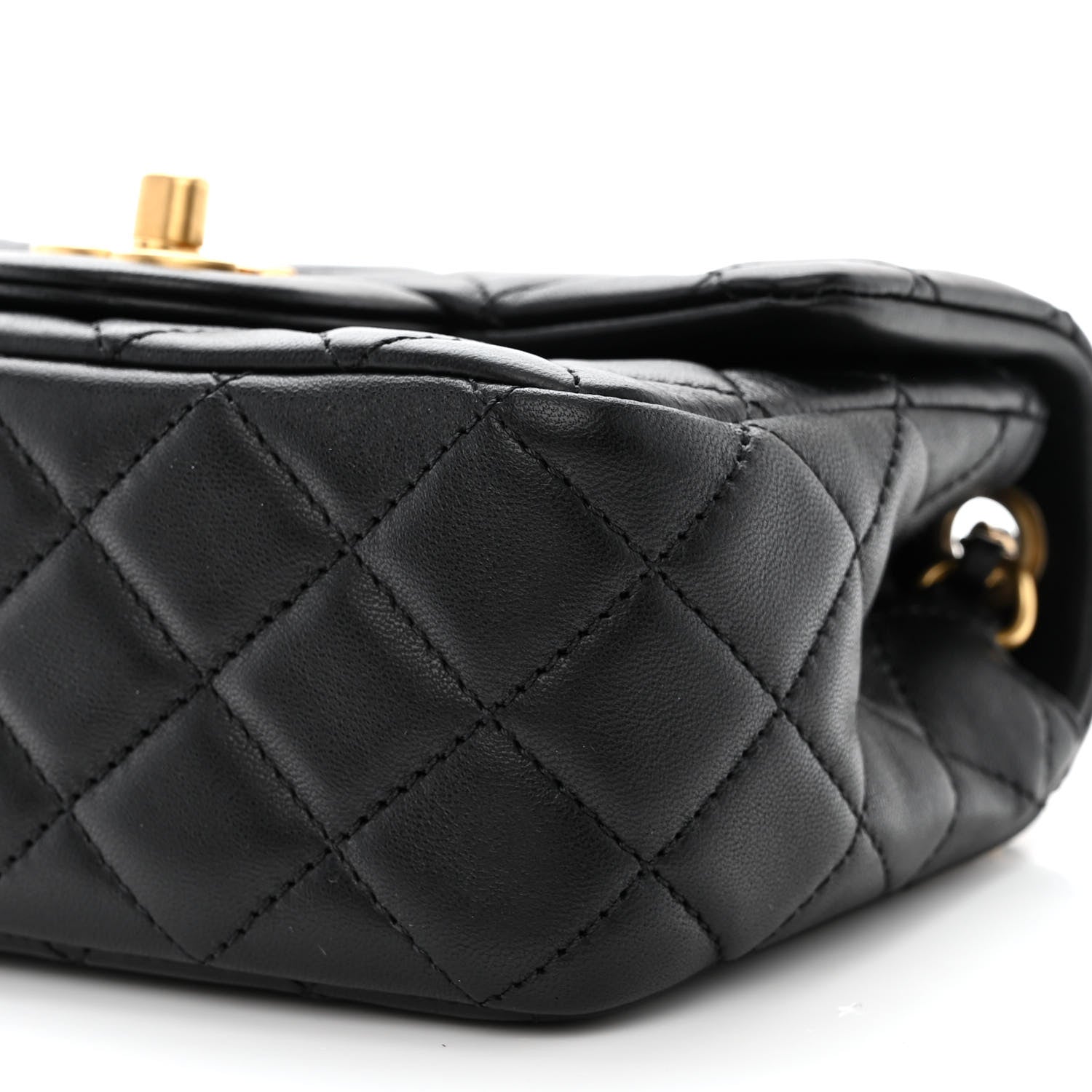 Chanel Lambskin Quilted Mini Pearl Crush Flap Black 10 of 13