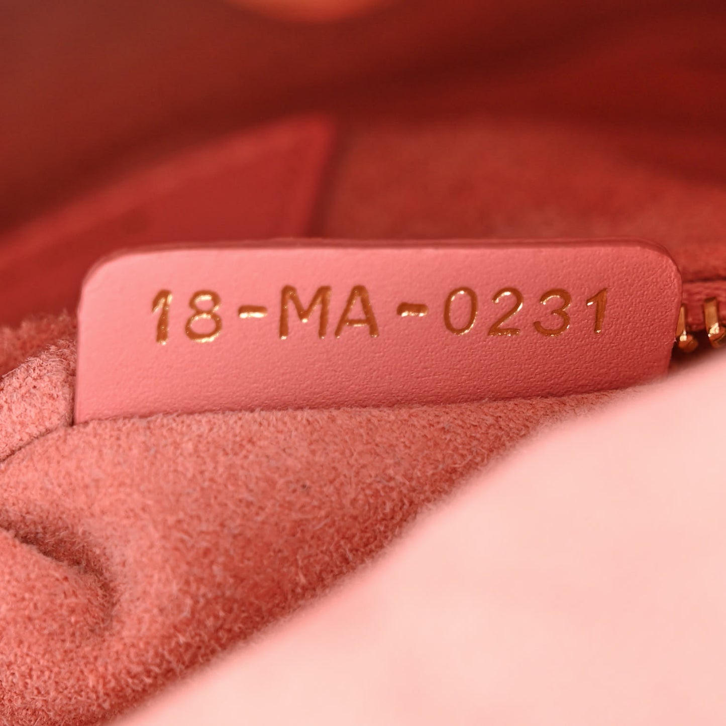 Lambskin Cannage Mini Lady Dior Pink