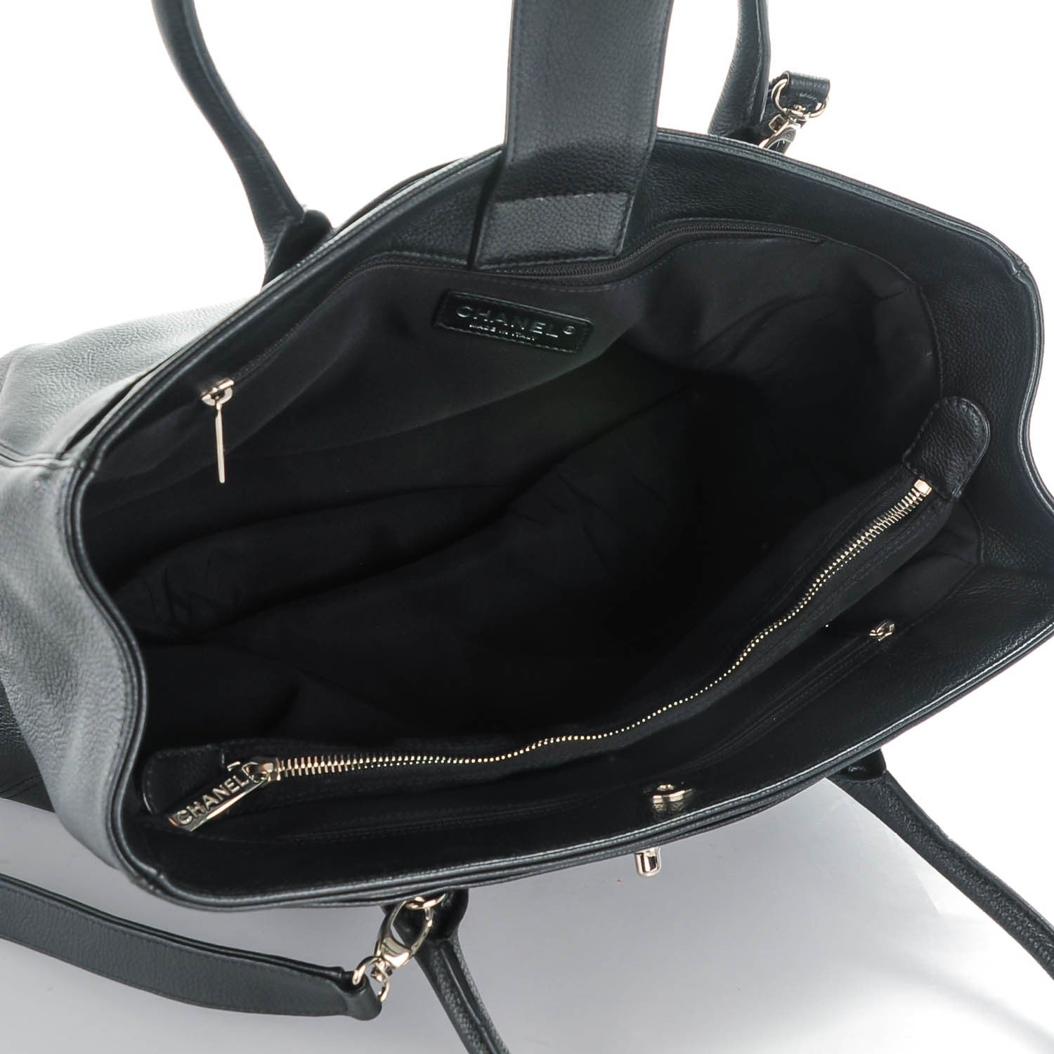 Chanel Calfskin Cerf Executive Shopper Tote Black 5 of 7