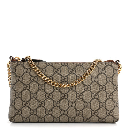 Gucci GG Supreme Monogram Wrist Wallet  Brown 1 of 11