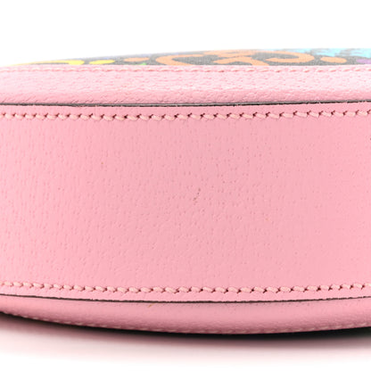 Gucci GG Supreme Monogram Psychedelic Round Shoulder Bag Black Multicolor Sugar Pink 10 of 12