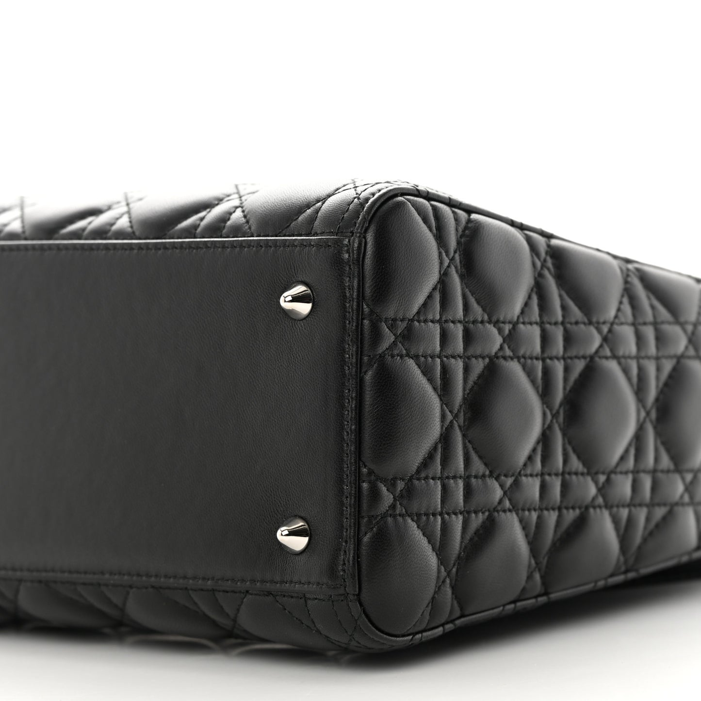 Lambskin Cannage Medium Lady Dior Black