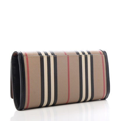 Burberry E-Canvas Icon Stripe Halton Continental Wallet Archive Beige 3 of 6