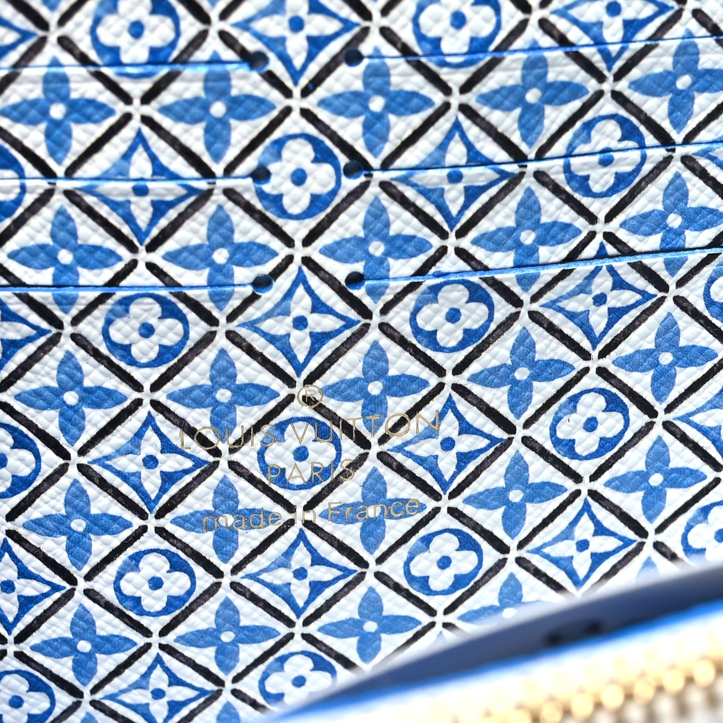 Monogram Giant By The Pool Zippy Wallet Resort Blue