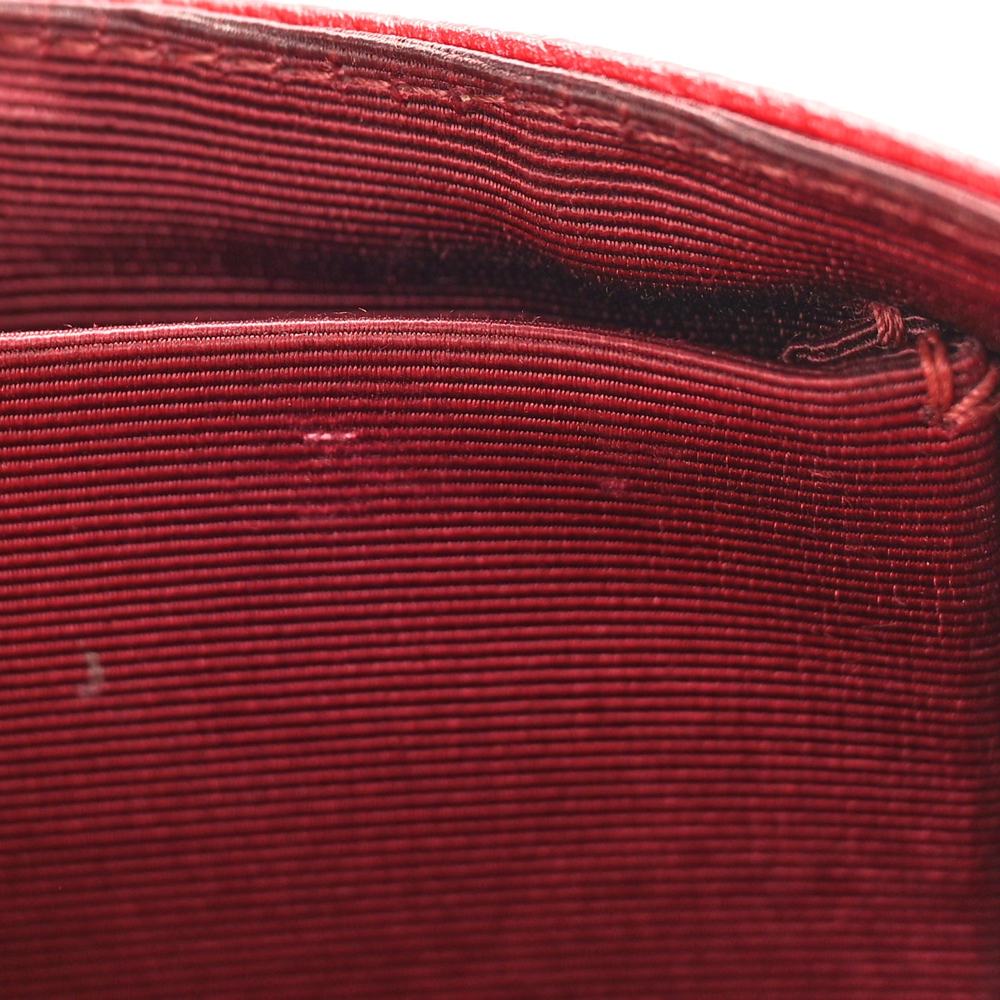 Grained Calfskin Small Diorama Flap Bag Red