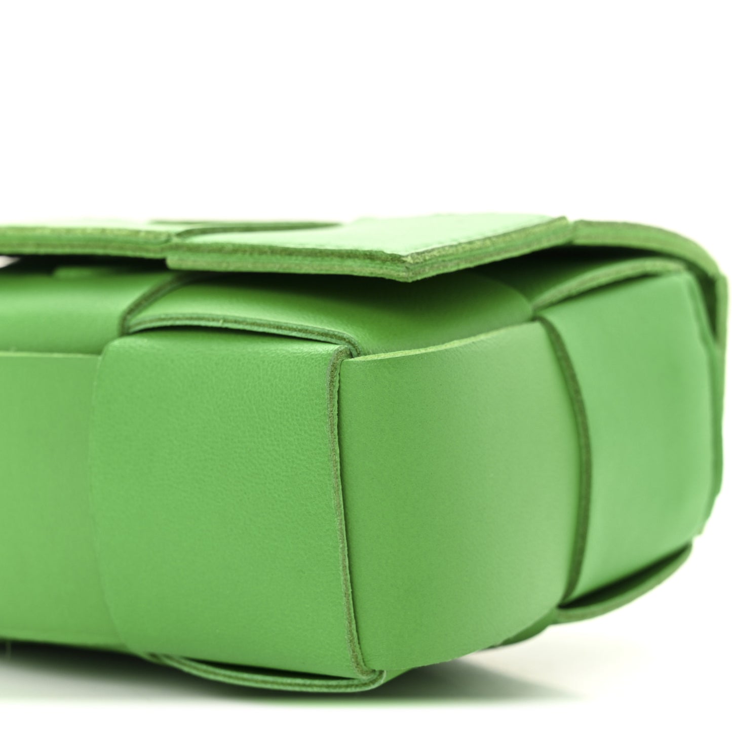 Lambskin Maxi Intreccio Candy Cassette Crossbody Bag Parakeet