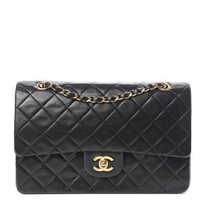 Chanel Lambskin Quilted Medium Double Flap Black 1 of 13