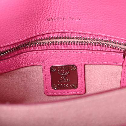MCM Calfskin Patricia Crossbody Bag Sugar Pink 6 of 9