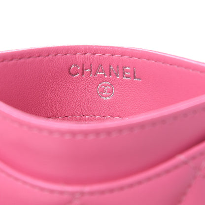 Chanel Lambskin Quilted Card Holder Pink 6 of 9