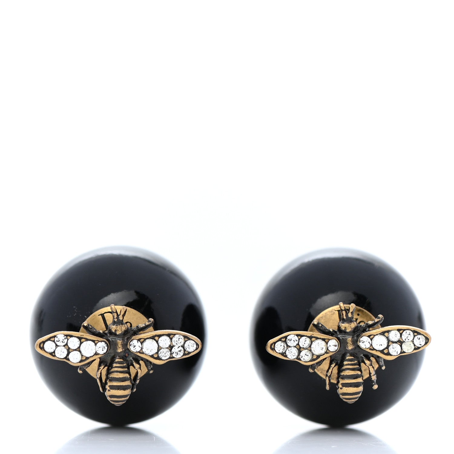 Christian Dior Mise En Dior Tribal Bee Earrings Black 2 of 4