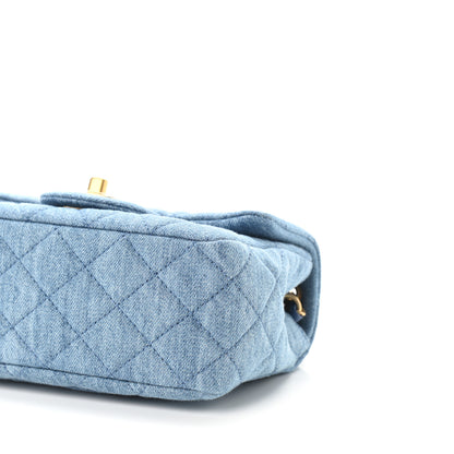 Chanel Denim Quilted Mini Pearl Crush Flap Blue 9 of 9