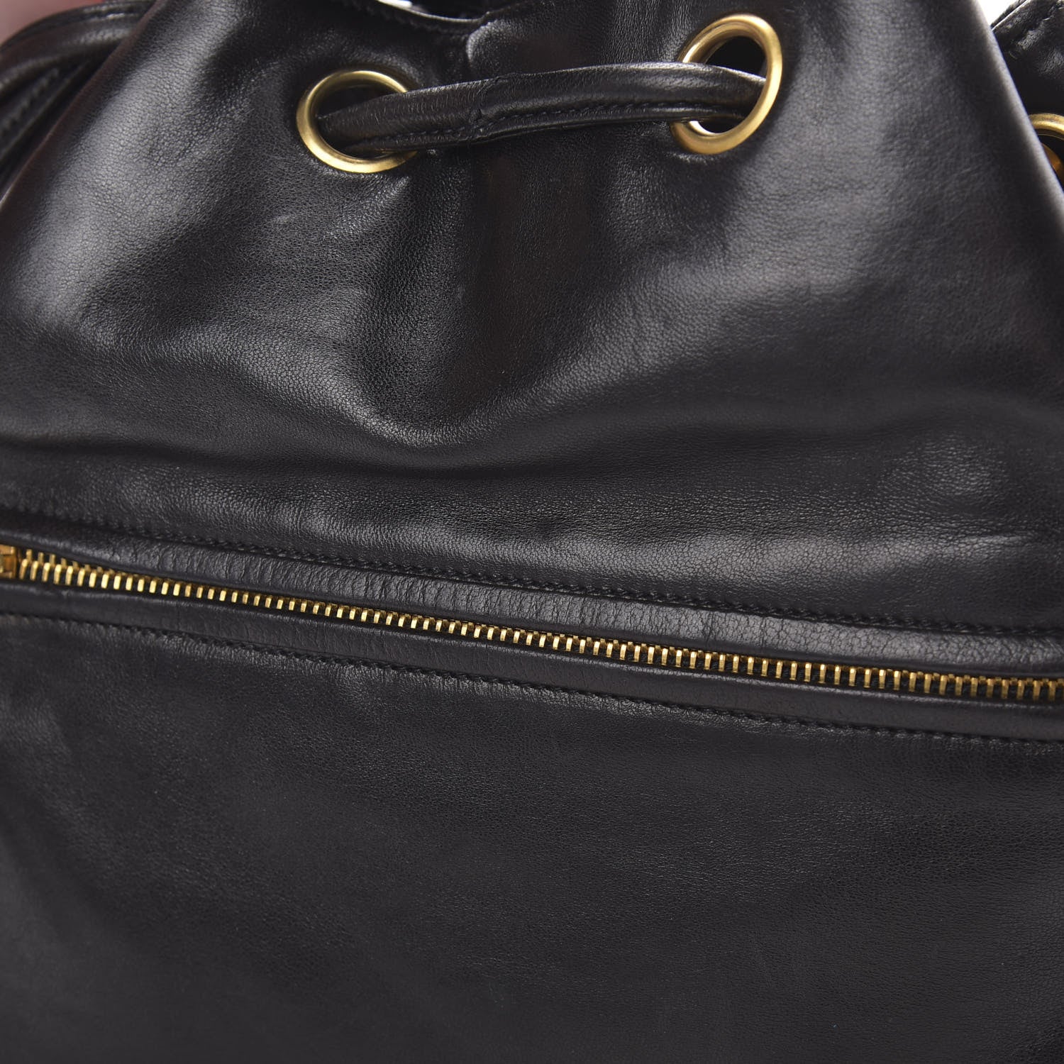 Chanel Lambskin CC Drawstring Backpack Black 14 of 14
