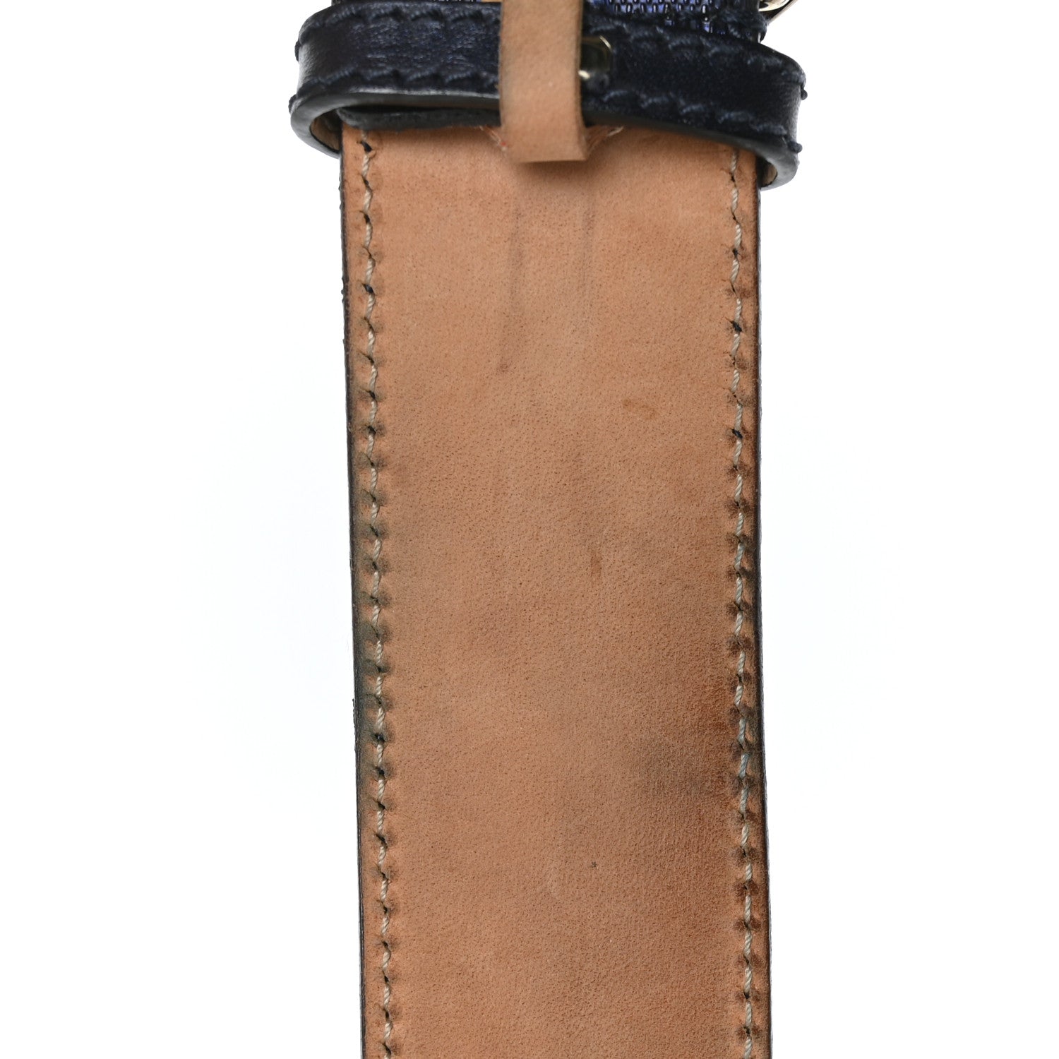 Gucci Guccissima Interlocking G Belt 95 38 Navy 6 of 7