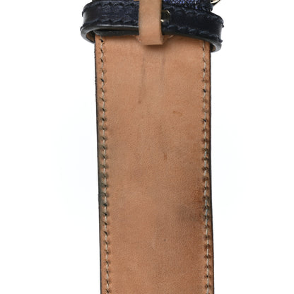 Gucci Guccissima Interlocking G Belt 95 38 Navy 6 of 7
