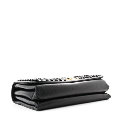 Valentino Garavani Lambskin Beaded Embroidery Medium Girello Flap Black 4 of 11