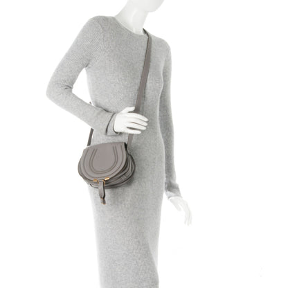 Chloe Calfskin Mini Marcie Round Crossbody Bag Cashmere Grey 2 of 8