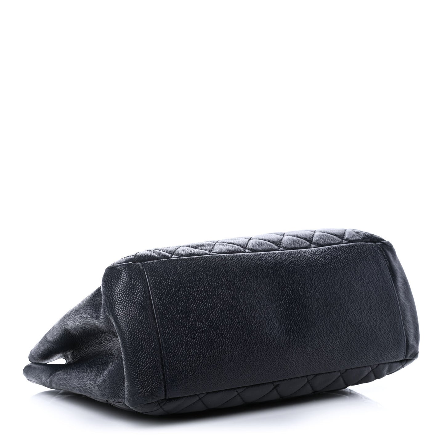 Caviar Quilted Grand Shopping Tote GST Navy Blue