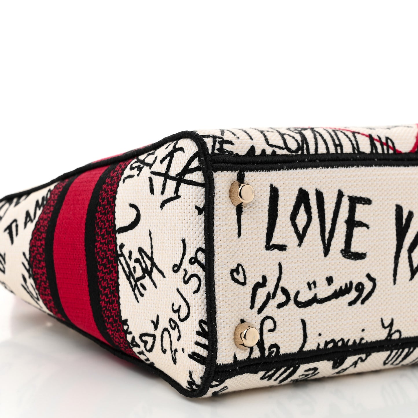 Canvas Medium DiorAmour Graffiti Lady D-Lite Latte