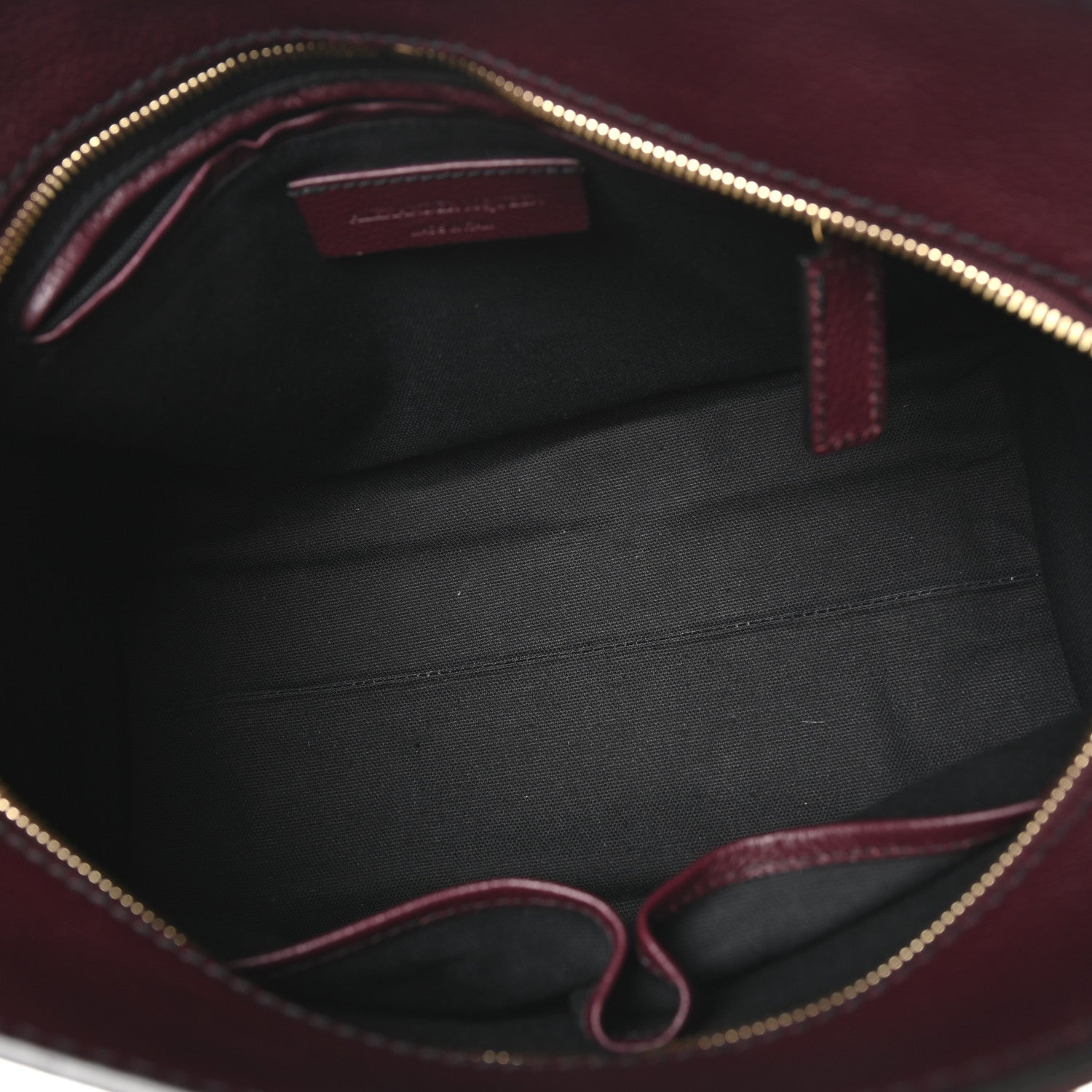 Alexander McQueen Pebbled Calfskin Small Skull Padlock Zip Around Tote Burgundy 5 of 10