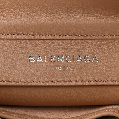 Balenciaga Veau Papier Classic Silver Hardware Triple XS Zip Around Crossbody Rose Des Sables 8 of 14