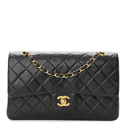 Chanel Lambskin Quilted Medium Double Flap Black 1 of 18