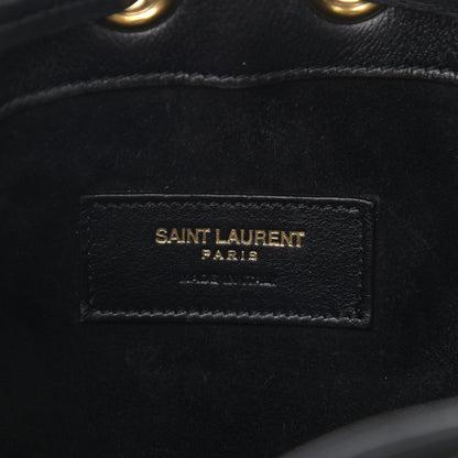 Saint Laurent Calfskin Small Emmanuelle Fringe Hobo Bag Black 5 of 12