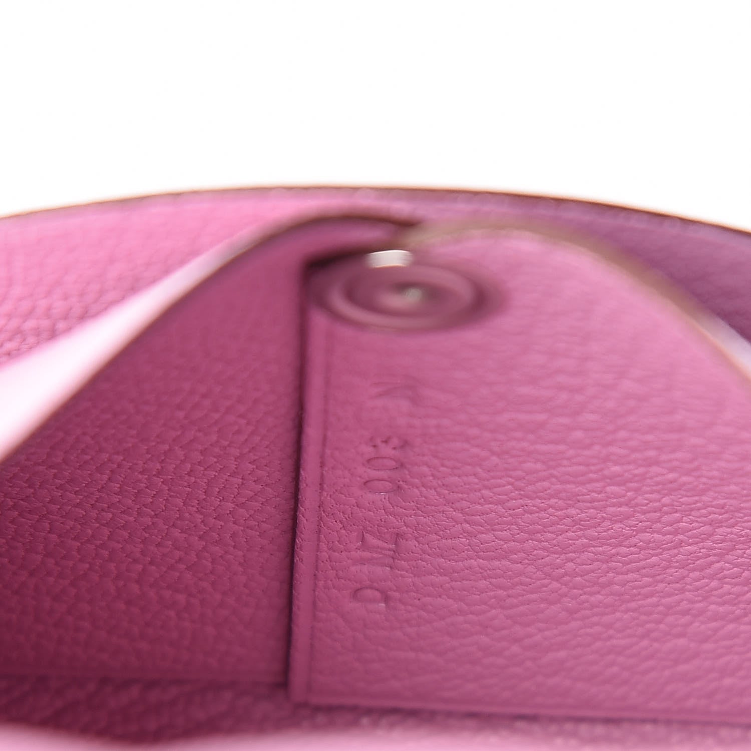 Hermes Chevre Mysore Bastia Coin Purse Mauve Sylvestre 7 of 8