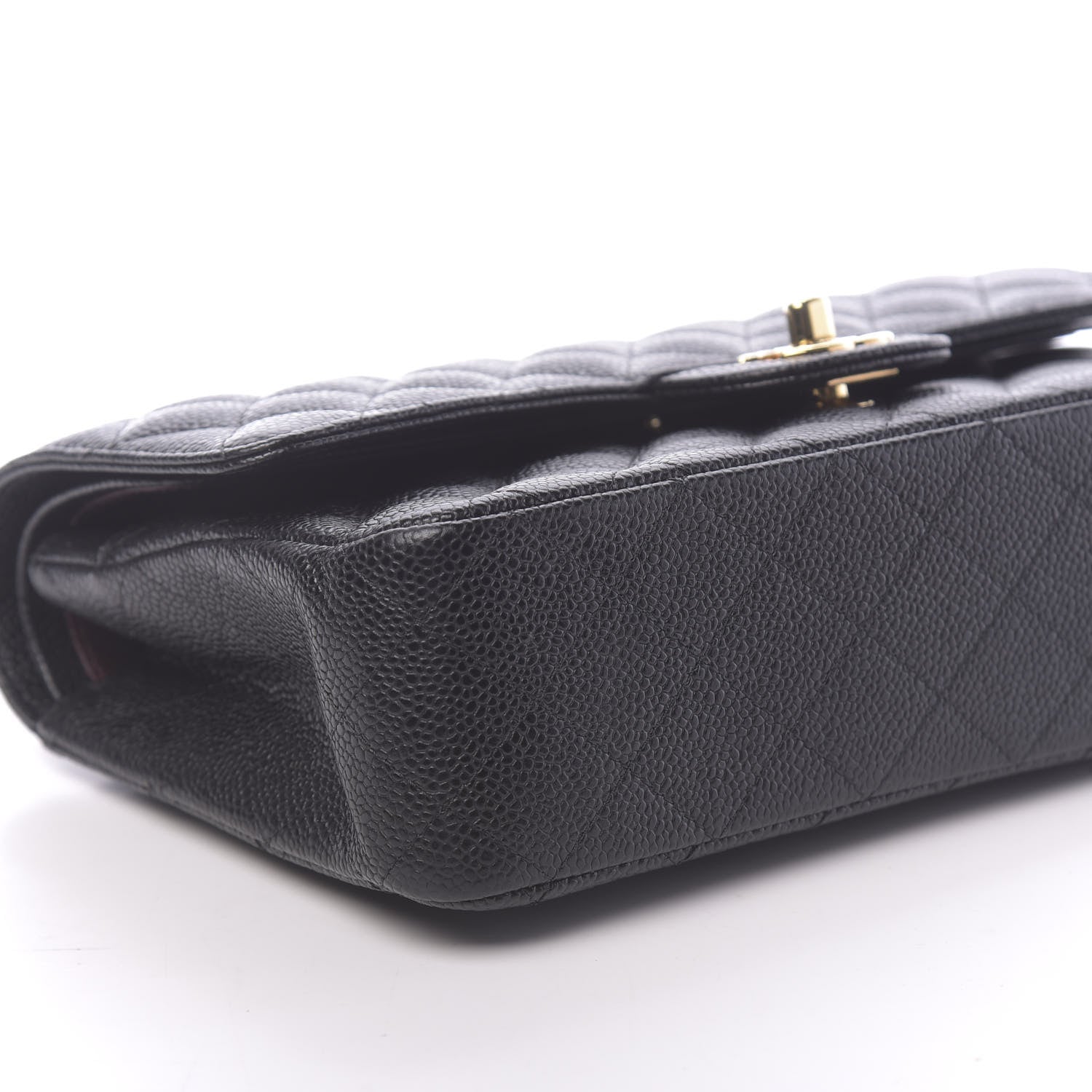 Chanel Caviar Quilted Medium Double Flap Black 8 of 11