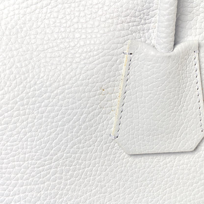 Burberry London Grainy Calfskin Medium Baynard Tote White 13 of 13