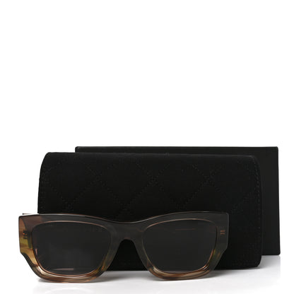 Chanel Acetate Rectangle Sunglasses 5507-A Brown Orange 12 of 14