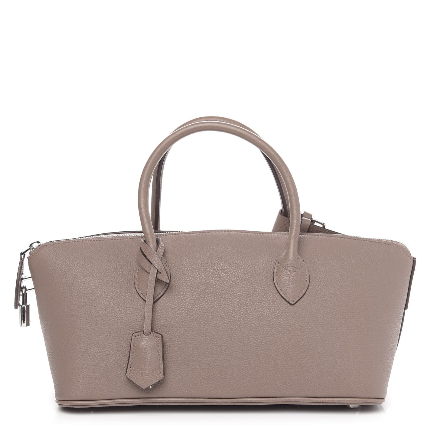 Veau Bougie Triangle PM Taupe Violet